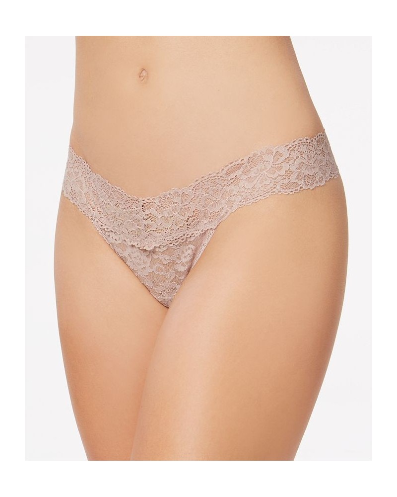 Sexy Must Have Sheer Lace Thong Underwear DMESLT Taupe (Nude 4) $8.91 Panty