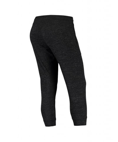 Women's Heathered Black Washington Wizards Gym Vintage-Like Capri Pants Black $46.74 Pants