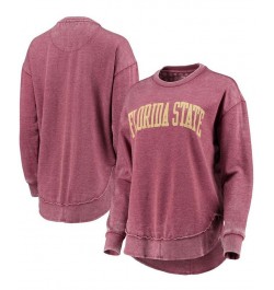 Women's Garnet Florida State Seminoles Vintage-Like Wash Pullover Sweatshirt Garnet $34.40 Sweatshirts