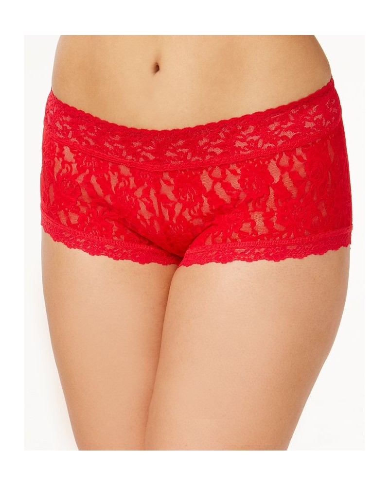Plus Size Boyshort Underwear 481281X Red $17.33 Panty