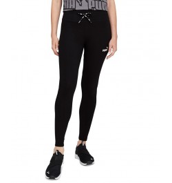 Women's Power High-Rise Pull-On Logo Leggings Puma Black-puma White $19.69 Pants