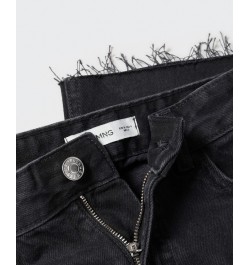 Women's Wideleg Mid-Rise Jeans Black Denim $35.69 Jeans