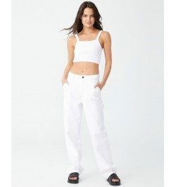 Women's Carpenter Jean White $32.80 Jeans