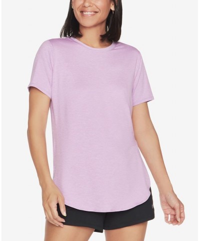 Women's GODRI Swift Tunic T-Shirt Light Pink $18.11 Tops