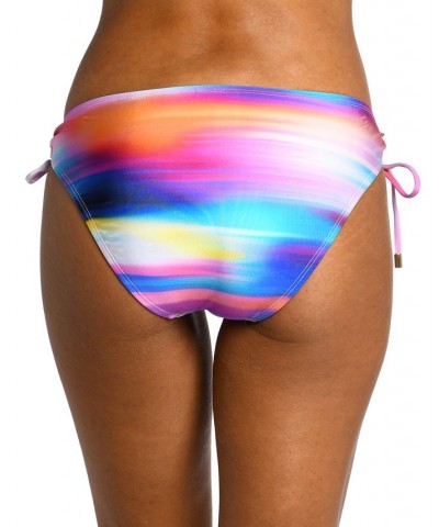 Women's Sunset Shores Adjustable Loop Hipster Bikini Bottoms Stripe / Multi $37.74 Swimsuits