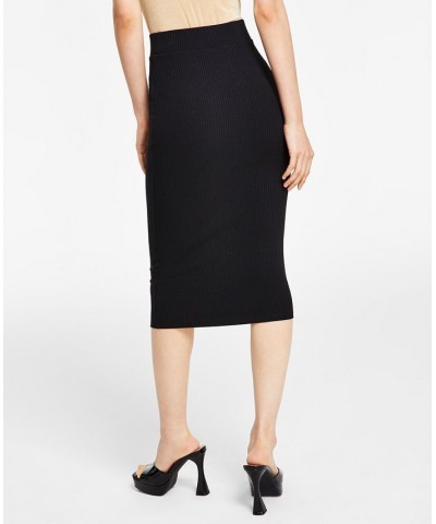 Bodycon Midi Skirt Black $11.39 Skirts