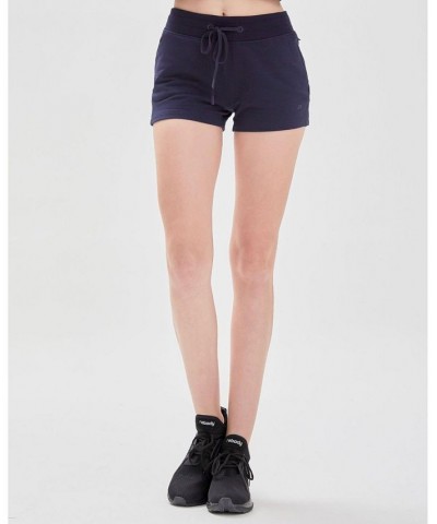 City Zip French Terry Shorts for Women Blue $41.00 Shorts