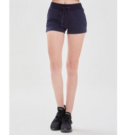 City Zip French Terry Shorts for Women Blue $41.00 Shorts