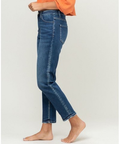 Women's Stretch Mom Jeans Dark Blue $35.45 Jeans