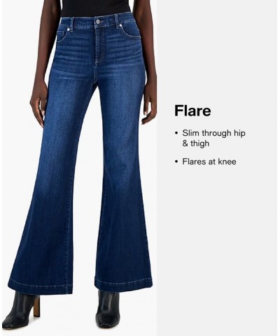 Women's Ripped Flare-Leg Jeans Medium Indigo $24.74 Jeans