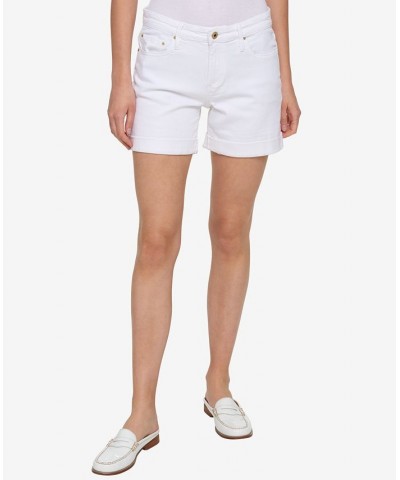 Women's TH Flex Cuffed Denim Shorts White $26.54 Shorts