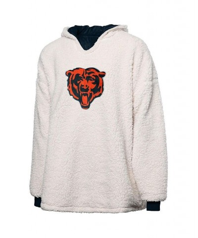 Women's Navy White Chicago Bears Repeat Print Reversible Hoodeez Navy, White $41.80 Sweatshirts