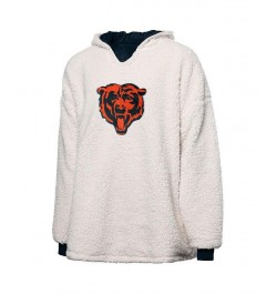 Women's Navy White Chicago Bears Repeat Print Reversible Hoodeez Navy, White $41.80 Sweatshirts