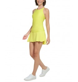 Women's High-Waist Overlap Skort Yellow $29.19 Shorts