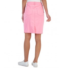 Women's Denim Tummy Control Skirt Pink $14.60 Skirts