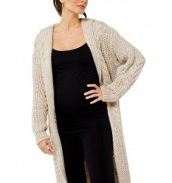 Sweater Maternity Coat Tan $92.50 Sweaters