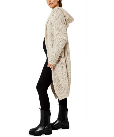 Sweater Maternity Coat Tan $92.50 Sweaters