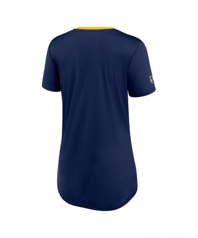 Women's Branded Navy St. Louis Blues Authentic Pro Locker Room T-shirt Navy $28.49 Tops