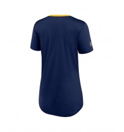 Women's Branded Navy St. Louis Blues Authentic Pro Locker Room T-shirt Navy $28.49 Tops