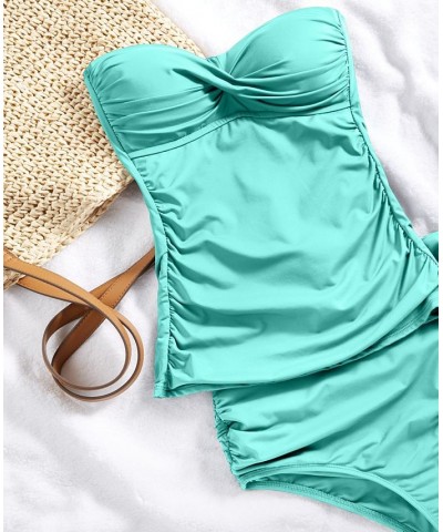 Women's V-Wire Elongated Underwire Top & Bottoms Juicy Coral $30.08 Swimsuits