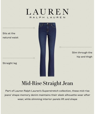 Petite Mid-Rise Straight Jean Petite & Petite Short Lengths Deep Royal $62.50 Jeans