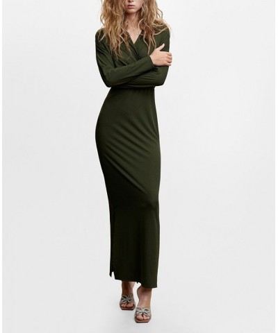 Women's Hooded Long Dress Khaki $53.90 Dresses