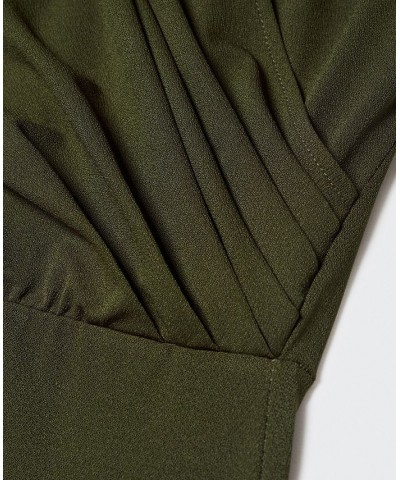 Women's Hooded Long Dress Khaki $53.90 Dresses