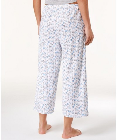 Women's Sleepwell Printed Knit Capri Pajama Pant Made with Temperature Regulating Technology Flamingo $19.20 Sleepwear