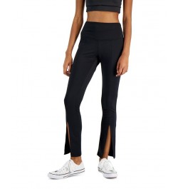 Women's Split-Front Leggings Deep Black $10.40 Pants