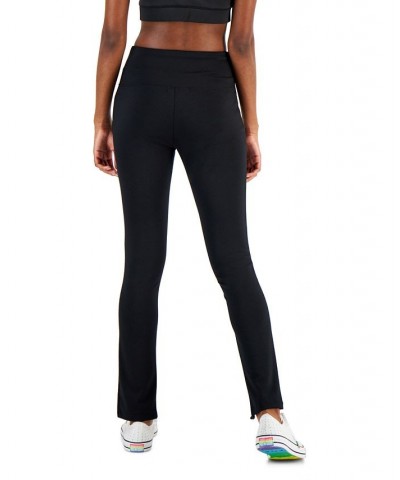 Women's Split-Front Leggings Deep Black $10.40 Pants