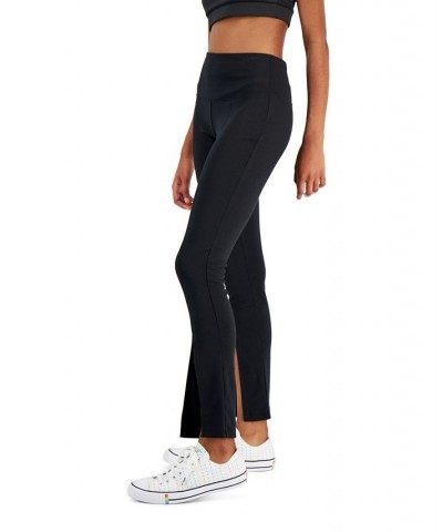 Women's Split-Front Leggings Deep Black $10.40 Pants