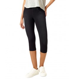 Women's Game Changing High-Rise Denim Capri Leggings Black $27.54 Pants