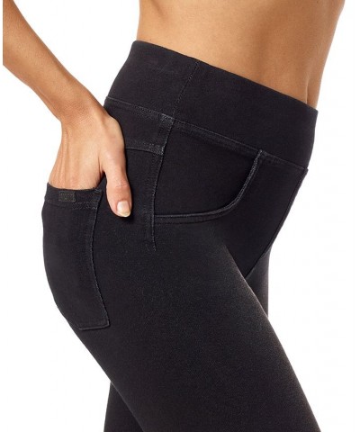 Women's Game Changing High-Rise Denim Capri Leggings Black $27.54 Pants