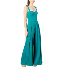 Women's Pleated Wide-Leg Jumpsuit Capri $61.92 Pants