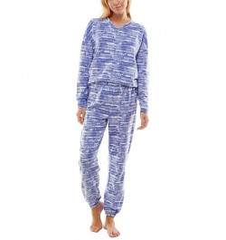 Women's Butterknit Printed Pajamas Set Quinn Stripe White $14.35 Sleepwear