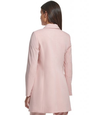 Women's One-Button Topper Jacket and Solid Sutton Ankle Pants Misty Rose $45.12 Pants