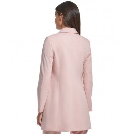 Women's One-Button Topper Jacket and Solid Sutton Ankle Pants Misty Rose $45.12 Pants