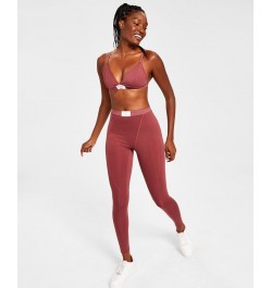 Style Not Size Women's and Plus Size Solid Leggings Purple $19.46 Pants