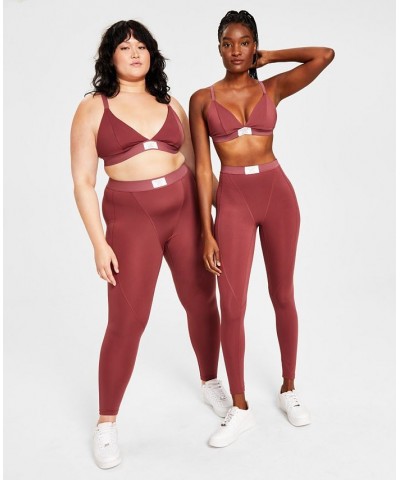 Style Not Size Women's and Plus Size Solid Leggings Purple $19.46 Pants