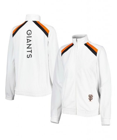 Women's White San Francisco Giants Red Flag Full-Zip Track Jacket White $37.40 Jackets