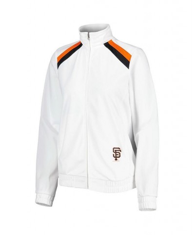 Women's White San Francisco Giants Red Flag Full-Zip Track Jacket White $37.40 Jackets