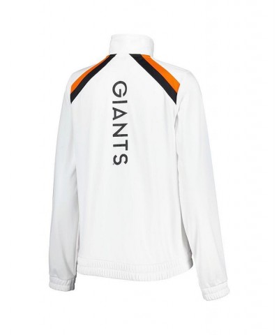 Women's White San Francisco Giants Red Flag Full-Zip Track Jacket White $37.40 Jackets