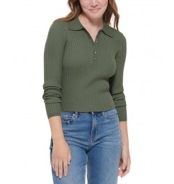 Women's Polo Shirt & Straight-Leg Jeans Thyme $17.89 Outfits