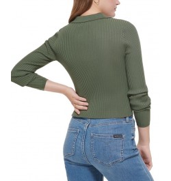 Women's Polo Shirt & Straight-Leg Jeans Thyme $17.89 Outfits