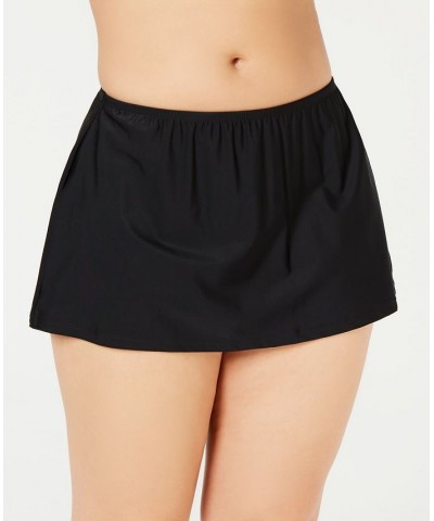 Plus Size Cape Town Tankini Top & Swim Skirt Black $30.00 Swimsuits