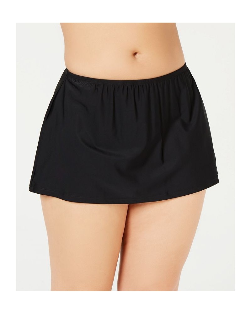 Plus Size Cape Town Tankini Top & Swim Skirt Black $30.00 Swimsuits