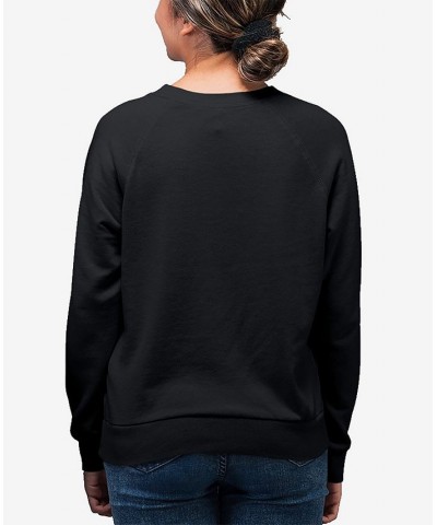 Women's Crewneck Word Art XOXO Skull Sweatshirt Top Black $22.00 Tops