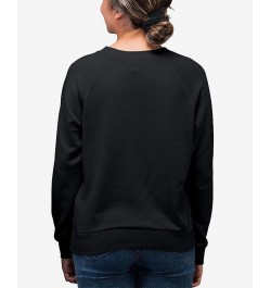 Women's Crewneck Word Art XOXO Skull Sweatshirt Top Black $22.00 Tops