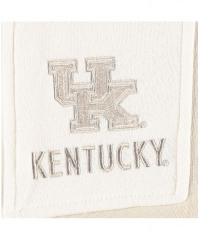 Women's Tan White Kentucky Wildcats Color-Block Quarter-Zip Jacket Tan, White $35.70 Jackets