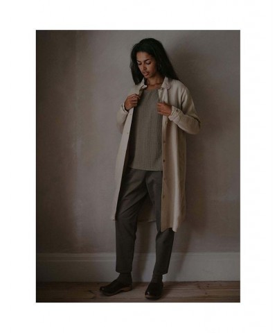 Women's Maternity Oversized Linen Jua Jacket Tan/Beige $116.10 Jackets